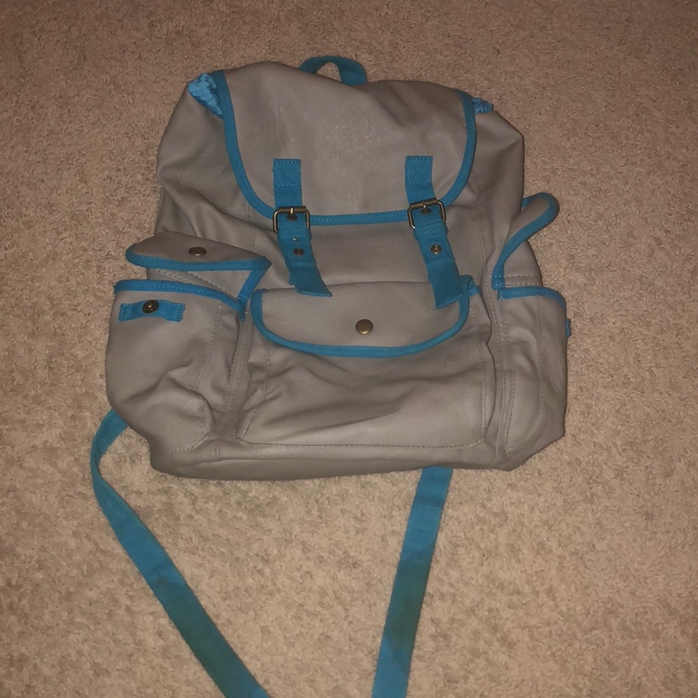 Mossimo grey & blue backpack